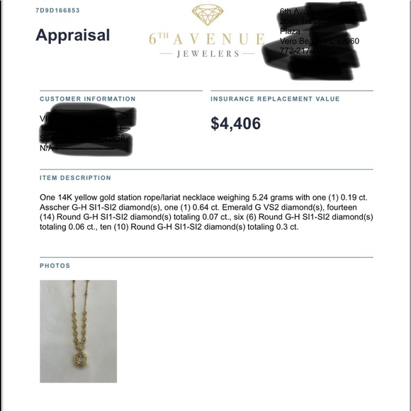 Genuine Diamonds Real 14K Yellow Gold Station Necklace. (NOT MAN MADE OR PLATED) - Picture 7 of 8